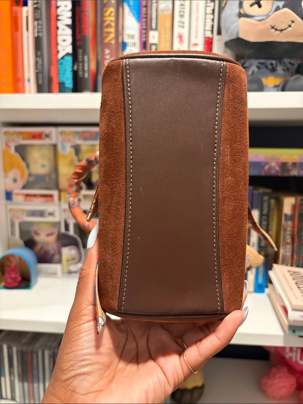 Coach Brown Suede Mini Rowan